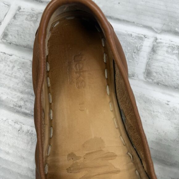 Tieks Women's 10 Chestnut Leather The Ballet Flat Matte Full Grain Comfort Shoes - Picture 10 of 15